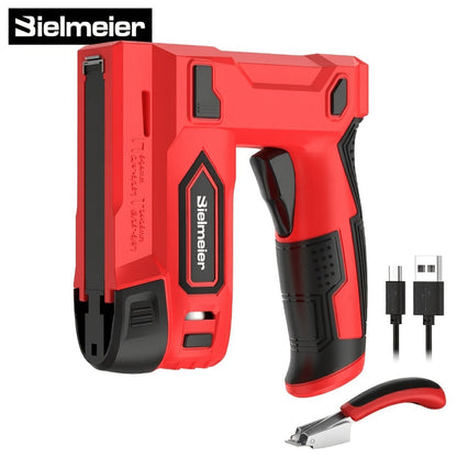 Cordless Stapler Brad Nailer 2-in-1 4V / 20V No Compressor, with Battery, Charger & 1600pcs Nails & Staples