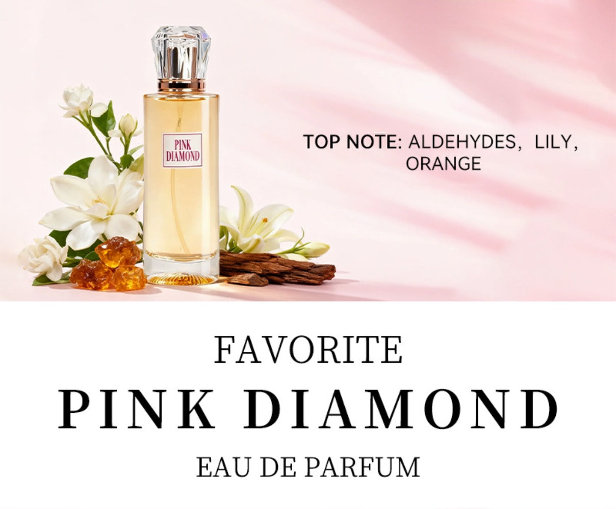 Pink Diamond Eau de Parfum Spray, 3.4 fl oz Bottle with Aldehyde, Lily and Orange Scent Notes