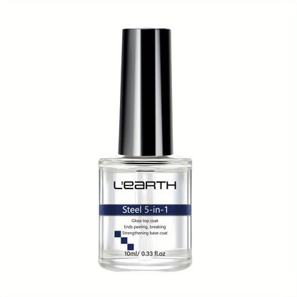 Nail Strengthening Kit 5-in-1 Formaldehyde-Free, Top Coat, Base Coat, Nail Hardener, Cuticle Oil & Polish