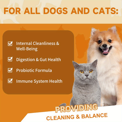 Pet Intestinal Cleanse Drops – Natural Herbal Supplement for Dogs & Cats with Wormwood & Black Walnut, Gut Health & Flora Balance Support