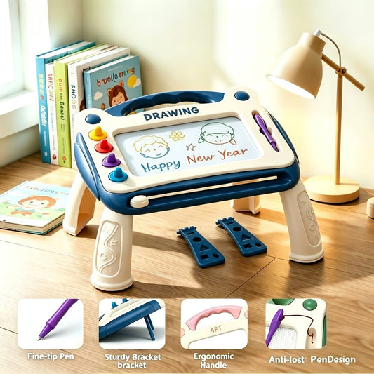 Kids Drawing Board with 4 Stamps 4 Holders and 1 Pen Educational Doodle with the Listed Color, Size or Set Options for Everyday Use