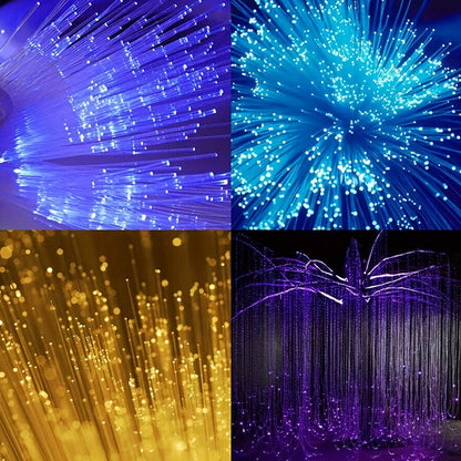 Fiber Optic Star Ceiling Light Kit 1000pcs, 0.5mm x 78.74" RGBW Car Roof Headliner Starlight Kit with App & 24-Key Remote Control
