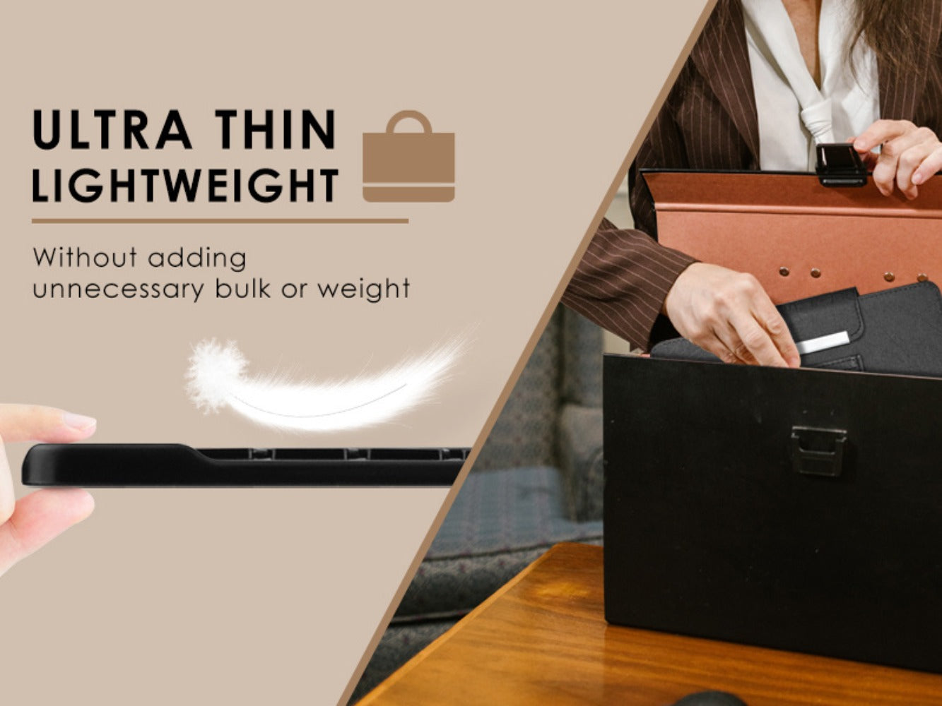 Universal Tablet Case with Wireless Keyboard 10.1 Inch, Removable Bluetooth Keyboard, PU Leather Folio Cover