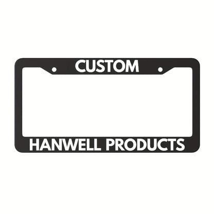 Custom License Plate Frame – 6 Font Styles, Heavy-Duty Weather-Resistant Car Tag Holder, Personalized Front & Rear License Plate Border