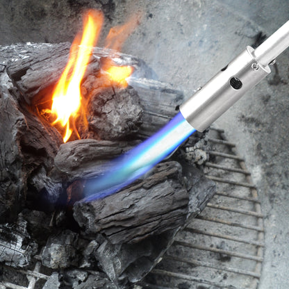 Propane Weed Torch Self Igniting, Garden Ice Melt Fire Starter Burner for Garden, Patio and Yard Use