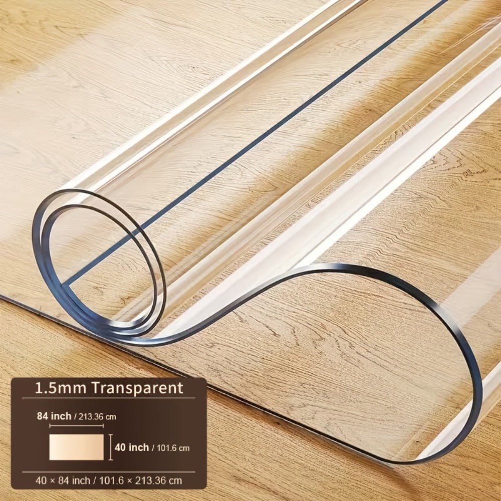 Tablecloth Clear PVC Protector in 1.5mm Thickness with 35 Rectangle and Square Size Options