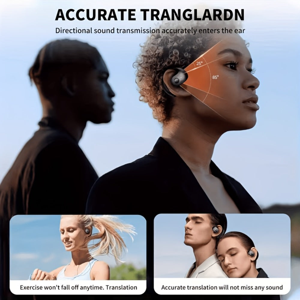100 Language Real-Time Translation TWS Earphones Coconut Ball Pendant Wireless Earbuds for Bedside Audio, Alarms and Room Entertainment