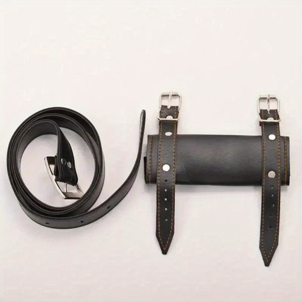 Sword Belt Holster with Dual Buckle Loops in Black or White for Katana-Style Costume Props