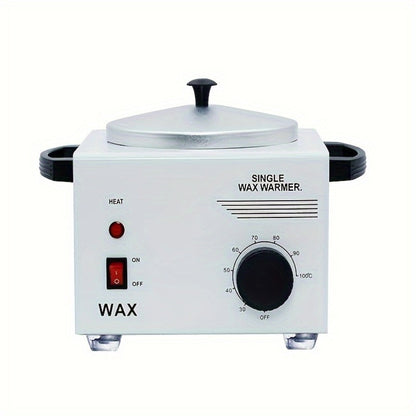 Electric Wax Warmer Kit Adjustable Temperature 0-100°C Aluminum Pot Anti-Scald – Professional Hair Removal Wax Heater Machine for Body Legs