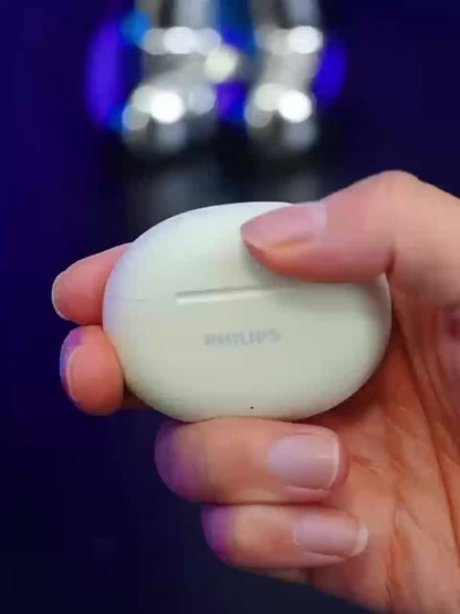 Bluetooth 5.4 Semi-Open Earbuds True Wireless TWS Charging Case Noise Cancelling Mic 20H Playtime for an Everyday Personal Care Routine