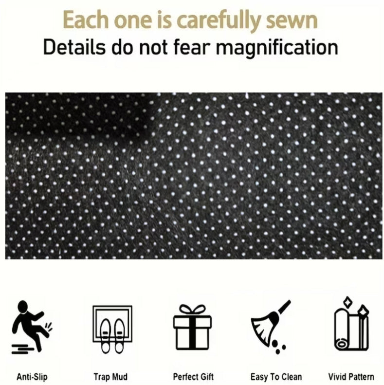 Car Trunk Mat Cargo Liner – Waterproof Non-Slip Trunk Floor Mat with Pattern Designs to Protect Vehicle Interior from Dirt