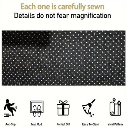 Car Trunk Mat Cargo Liner – Waterproof Non-Slip Trunk Floor Mat with Pattern Designs to Protect Vehicle Interior from Dirt