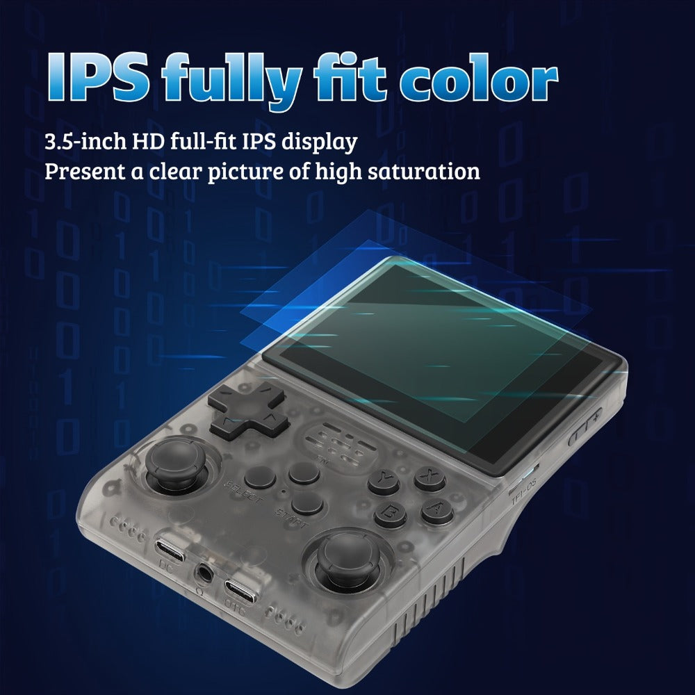 R40S PRO Handheld Retro Game Console 256GB, 3.5 Inch IPS Screen Portable Emulator with Linux System