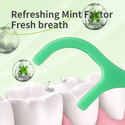 Mint Floss Picks 600 Count – Ultra-Fine Disposable Dental Floss Sticks, Interdental Cleaning, Plaque Removal, Fresh Breath