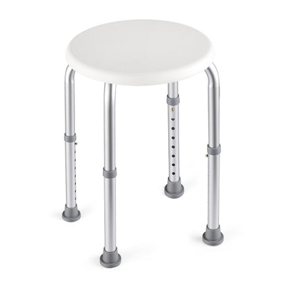 Shower Stool for Inside Shower, Adjustable Height Bath Seat, Stable Bathroom Stool for Sitting, Fits Showers & Bathtubs