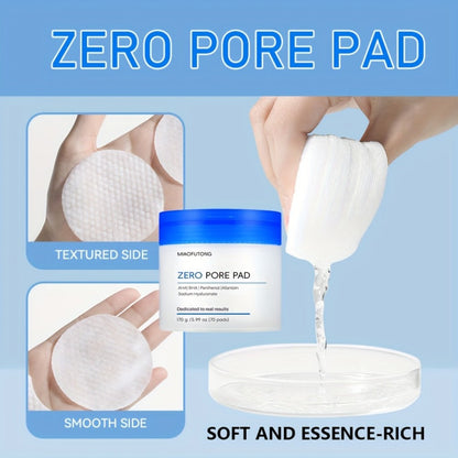 Exfoliating Cleansing Pads with Hyaluronic Acid & Rose Water 70 Count - Dual-Texture Deep for Bath Time, Home Spa and Personal Care