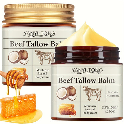 Vanilla Butter Body Cream 100% Natural Grass-Fed for Women Dry Rough Sensitive Skin Nourishing Face Body Lotion 120g