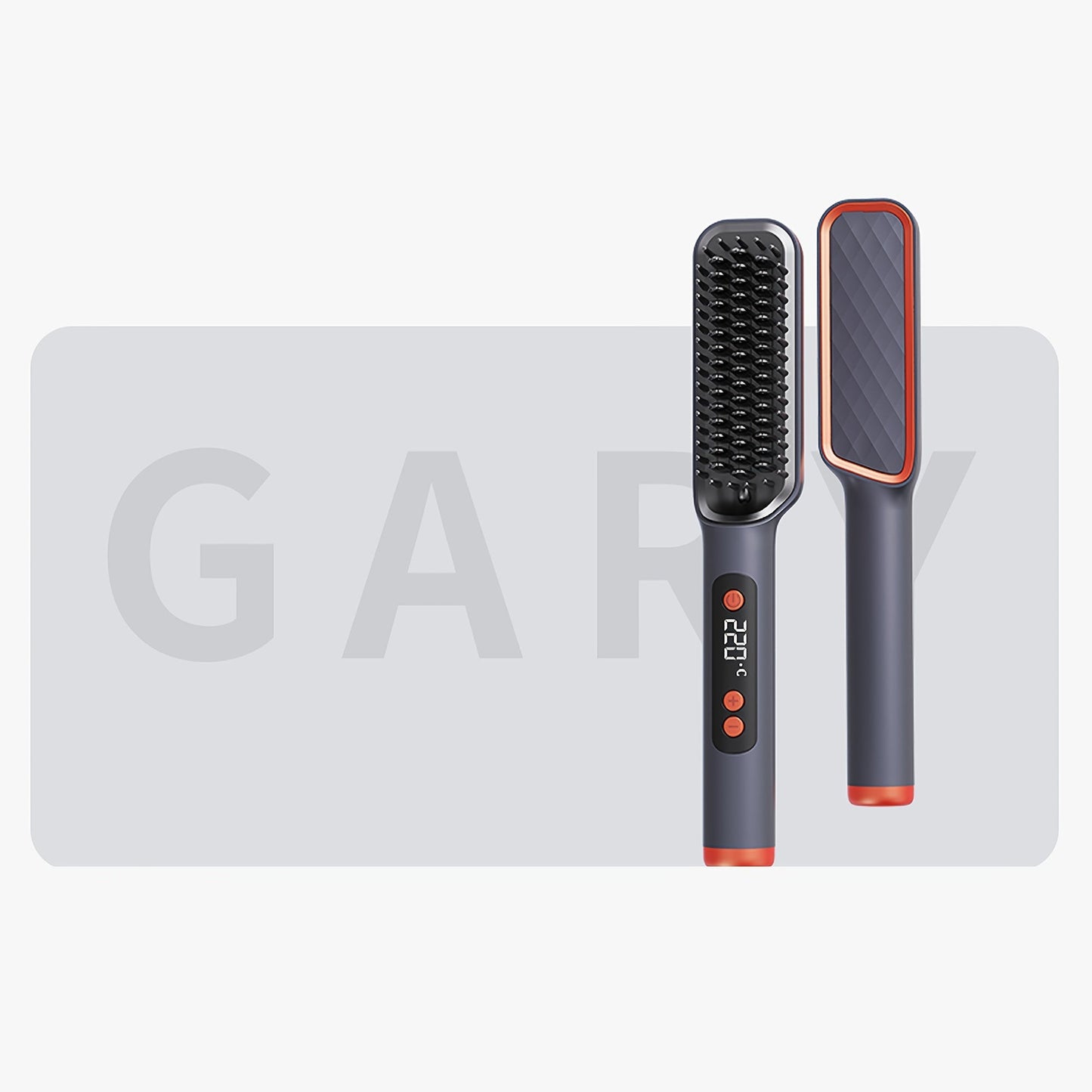 Hair Straightening Brush, 30-60 Sec Fast Heating, 3 Temperature Settings, Wide-Spaced Smooth Glide Teeth