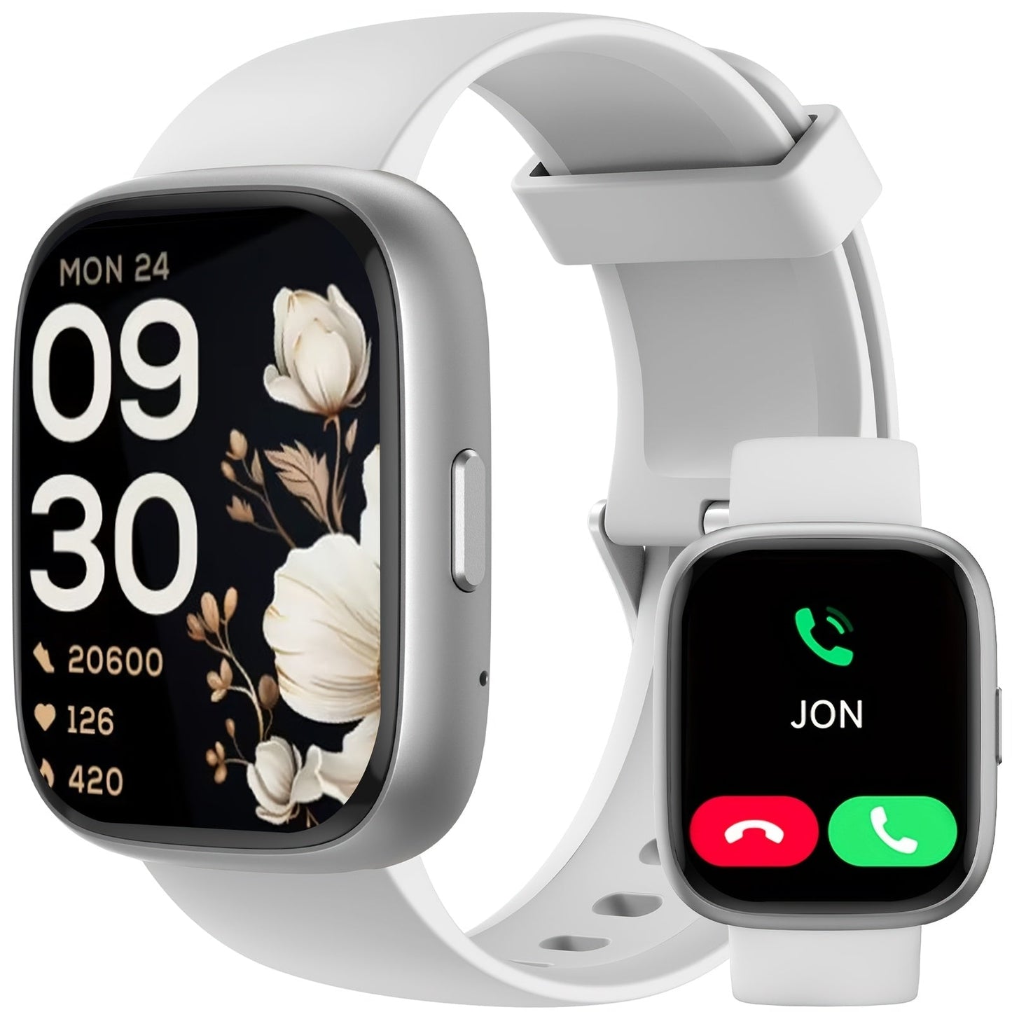 Smartwatch Alexa Built-in 1.83" HD – Wireless Calling, 100+ Sport Modes, Heart Rate, SpO2 and Sleep Readouts, Optional Woven