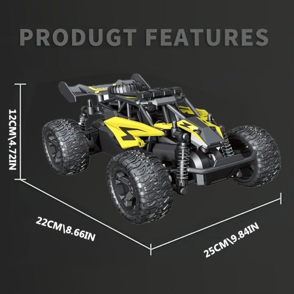 High-Speed RC Buggy 40km/h Alloy Body – 2.4G Remote Control Off-Road Vehicle for Boys Ages 6+, Super Powerful All-Terrain Outdoor Racing
