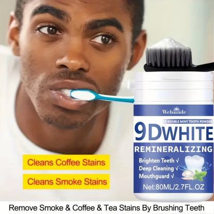 Hydroxyapatite Tooth Powder 3-Pack Remineralizing Whitening Deep Cleaning Mint Fresh Breath Enamel Oral Care