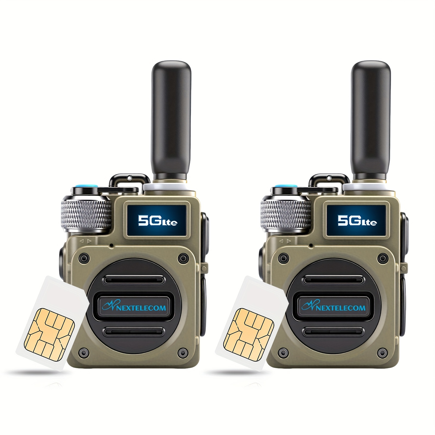 POC Walkie Talkies Long Range Two-Way Radio with SIM Card – No Monthly Fee, 5000-Mile Nationwide Coverage, Shock & Dust Proof for Truckers