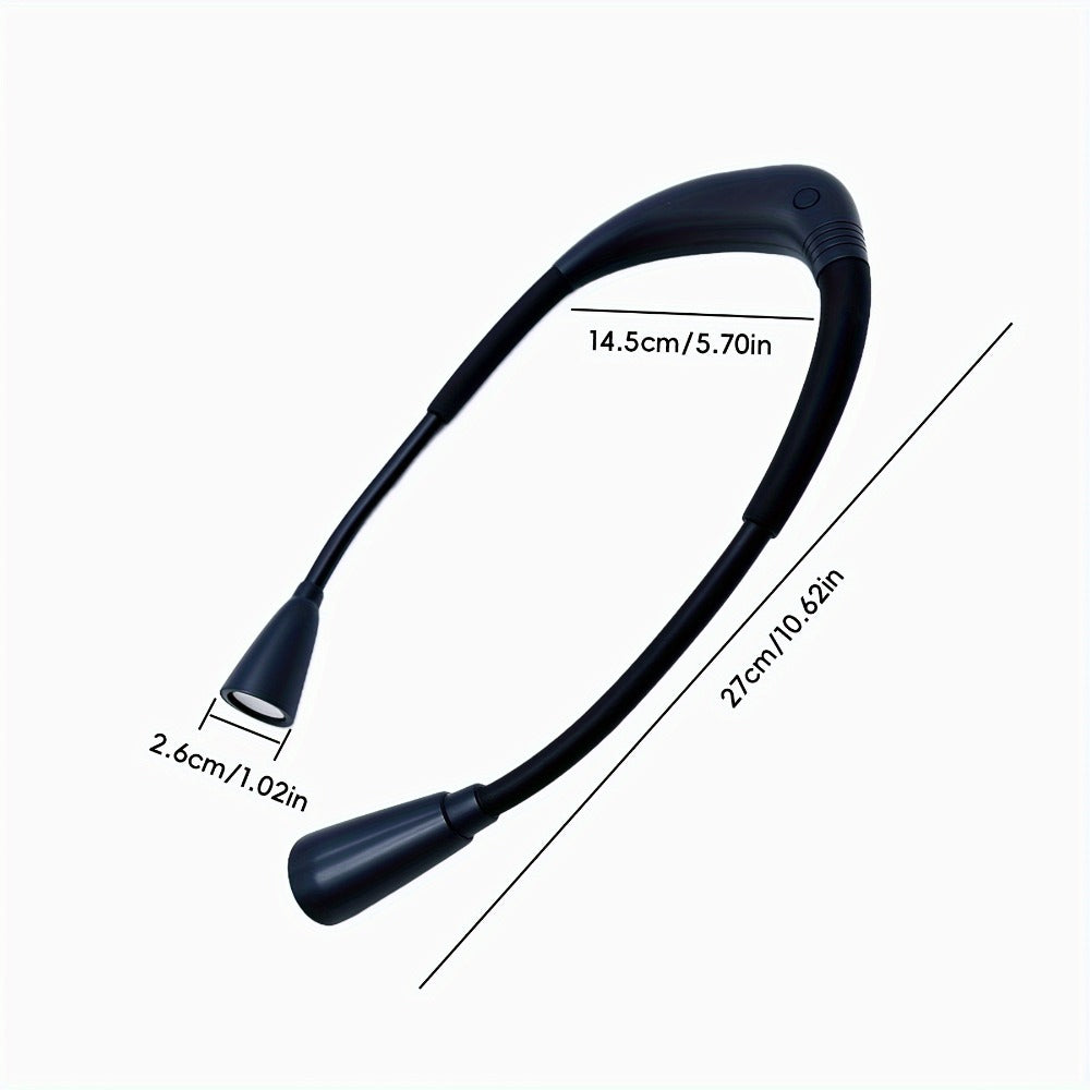 Rechargeable Book Light for Reading in Bed, Battery, Bendable Neck, 3 Color Modes & 6 Brightness Levels