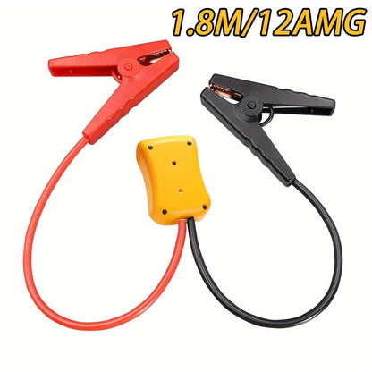 Jumper Cables with Battery Adapter – Compatible with Dewalt 18V & Ryobi 18V, 8AWG 5.9FT Portable Car Jump Starter Cables for Light Vehicles
