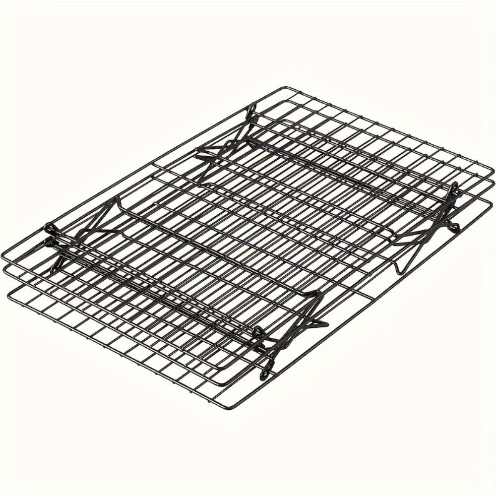 Cooling Rack for Baking Set of 3 Collapsible Stackable Wire Rack Stainless Steel Cookie for Home Cooking, Dining and Outdoor Meals