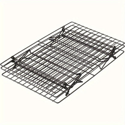 Cooling Rack for Baking Set of 3 Collapsible Stackable Wire Rack Stainless Steel Cookie for Home Cooking, Dining and Outdoor Meals