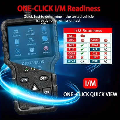 OBD2 Scanner Diagnostic Tool – Full OBD2 Engine Code Reader with Modes 6 & 8, USB Powered for All OBDII/EOBD Vehicles 1996+
