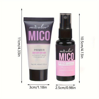 Pore Minimizing Makeup Primer Set 4pcs, HD Finish Face Base, Complexion Enhancing Lightweight Formula Under 1fl oz