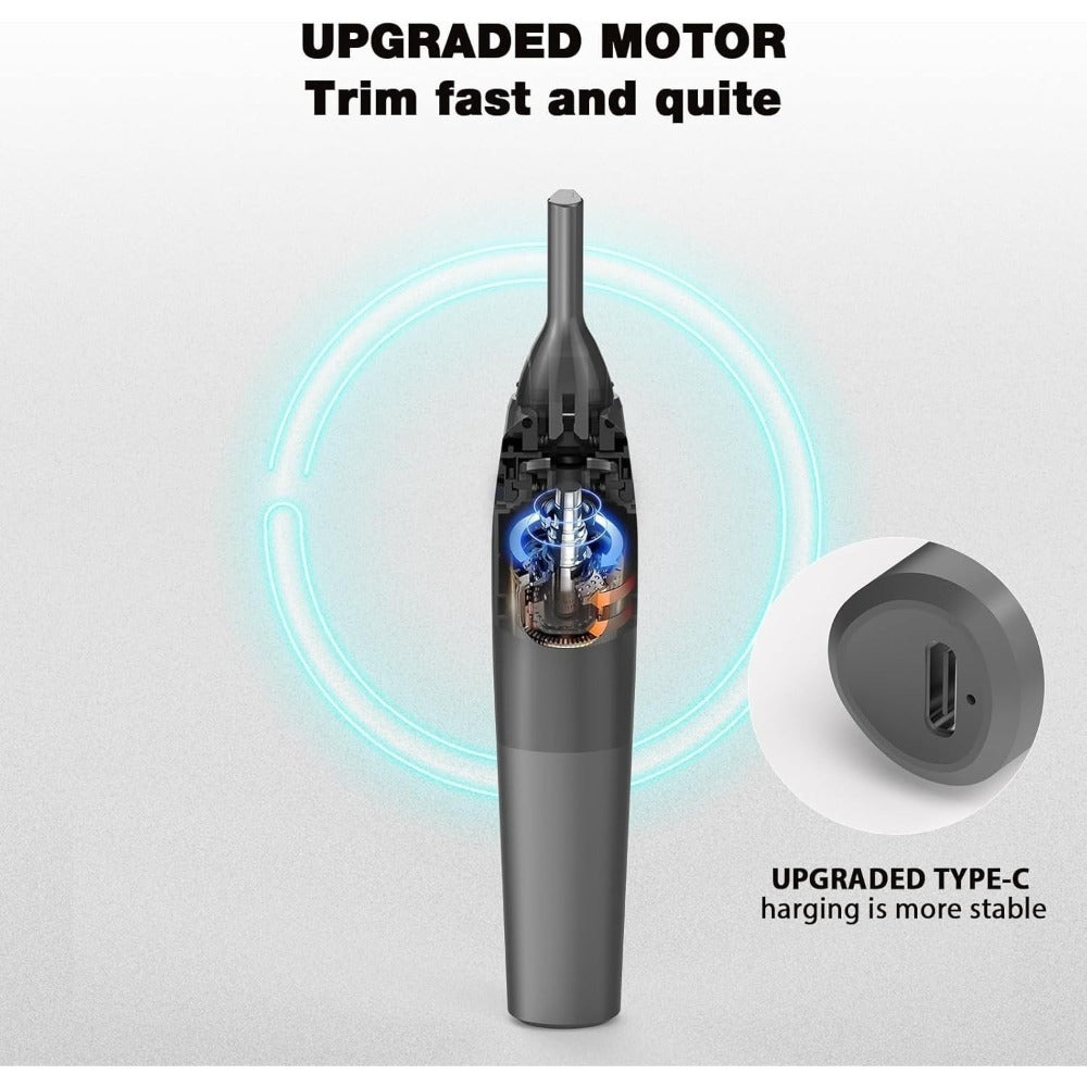 Rechargeable Eyebrow & Nose Ear Hair Trimmer for Men, Electric Detail Trimmer for Neckline Sideburns
