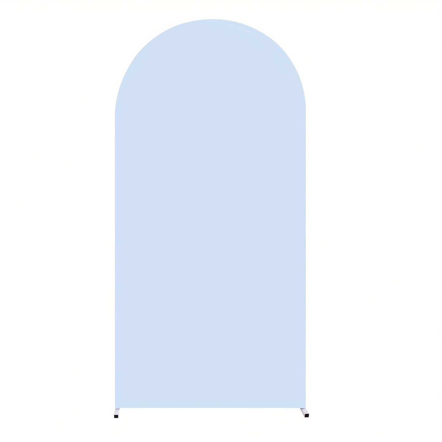 Wedding Arch Cover 6ft Polyester Fitted Round Top Backdrop Cover, Wrinkle-Free Machine Washable, for Wedding Ceremony Birthday Party Gender