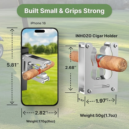 Magnetic Cigar Holder Heavy Duty Secure Grip – Fits Golf Carts, Beach Chairs, Fishing Rods & Boats | On-the-Go Smoking Accessory | 7 Colors