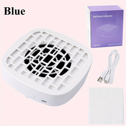 Nail Dust Collector Desktop USB Electric Nail Vacuum Fan Powerful Suction Powder Removal Machine with Filter