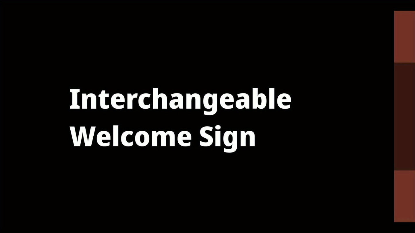 Porch Sign with 12 Interchangeable Seasonal Icons 47 Inch Tall – Welcome Sign for Front Door, Wind Resistant Leaner Board for Patio Yard