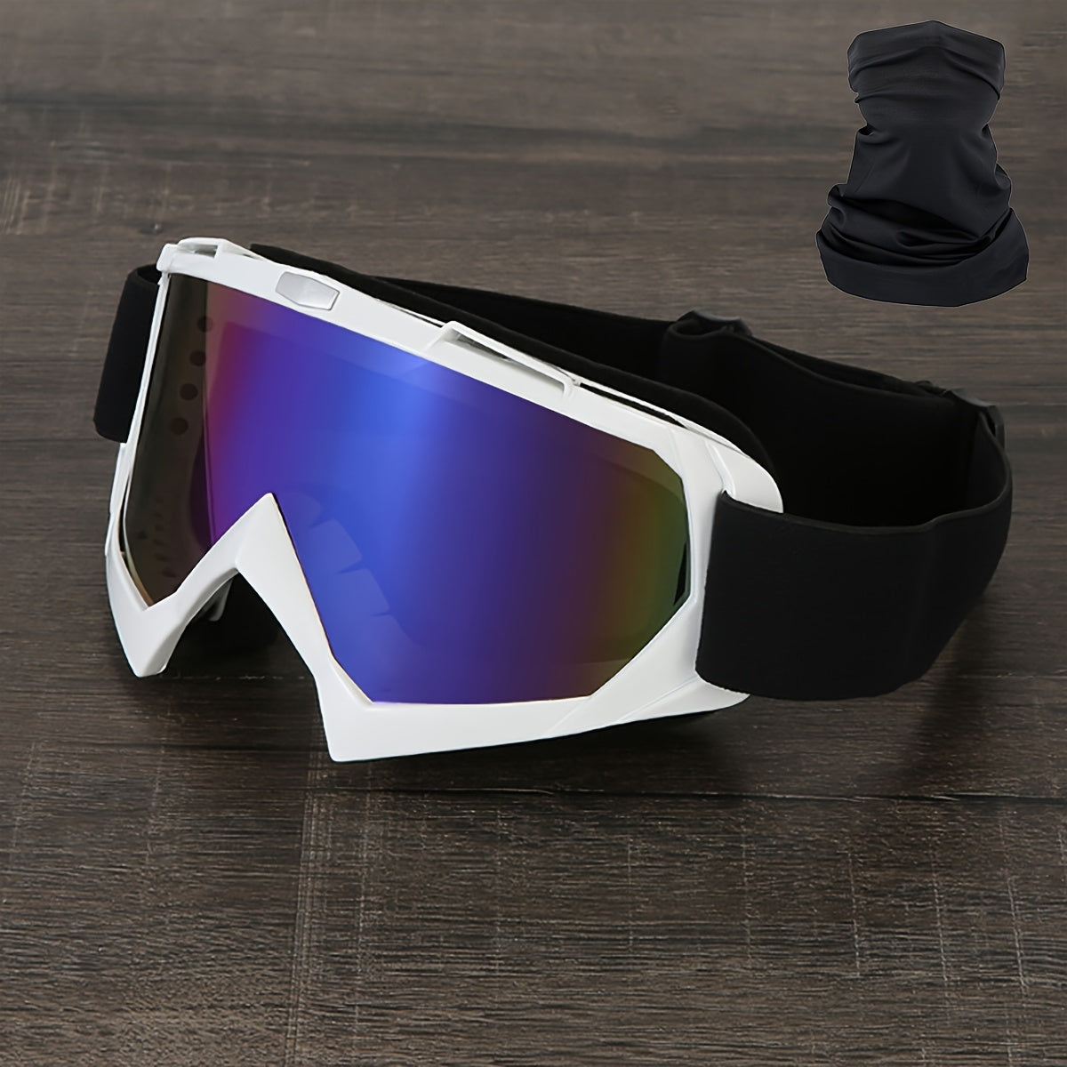 Thirty-Style NAFEIB Ski Goggle and Matching Headwear Set with Mirrored, Clear, Silver and Gray Lens Options