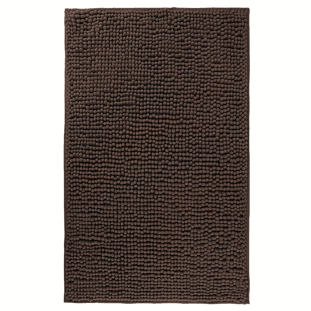 Chenille Bath Rug Extra Thick Bathroom Mat, Multiple Sizes & Colors for Entryways, Bedrooms and Living Spaces