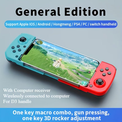 Expandable Mobile Game Controller D3 Joystick with M2 Aim-Assist, Plug & Play for Android iOS HarmonyOS