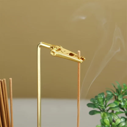 Glass Incense Burner 2-in-1 with Removable Ash Collector & Candle Holder, Incense Stick Holder for Meditation
