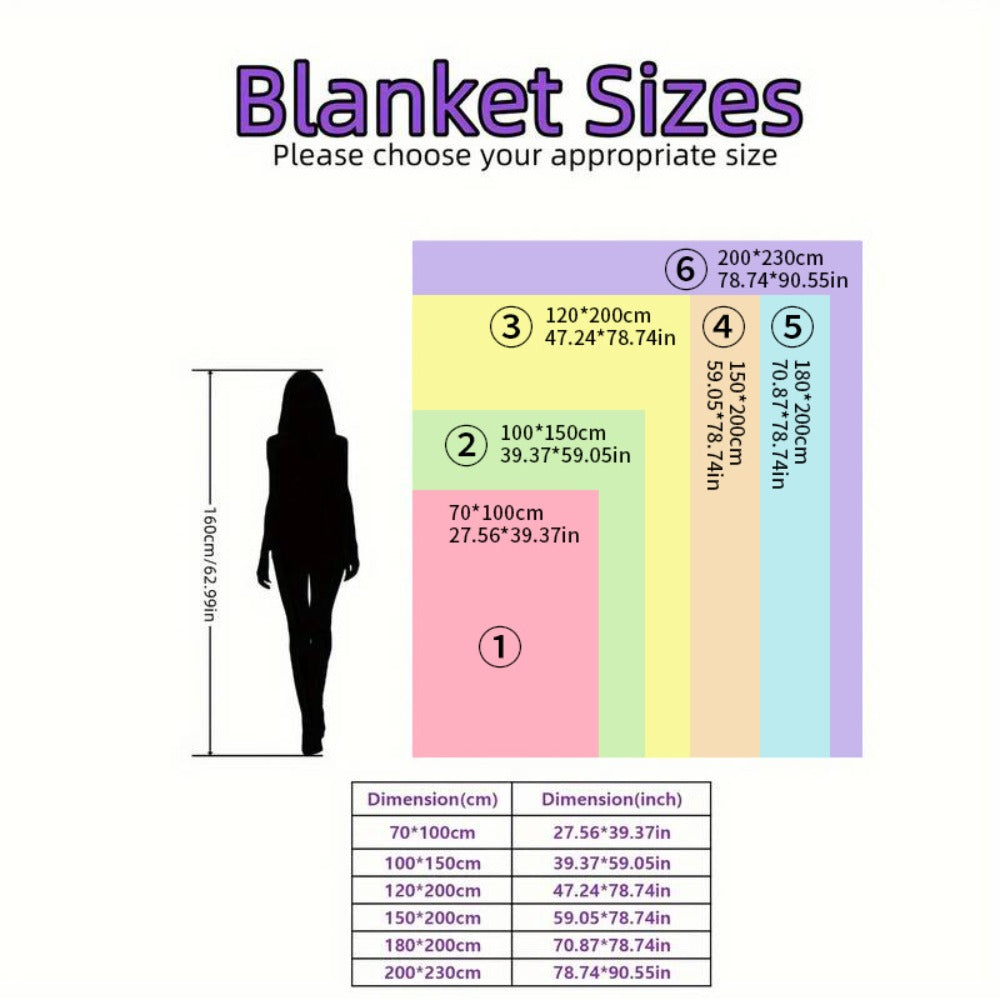 3D Plush Dense Weave Fleece Blanket, Ultra- Throw for Bed, Couch, Travel & Outdoor, Air-Conditioning Friendly