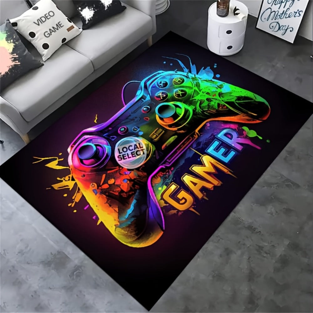 Gaming Mouse Pad Large Extended Cyberpunk Controller Design Desk Mat for PC Console Streaming for an Everyday Personal Care Routine