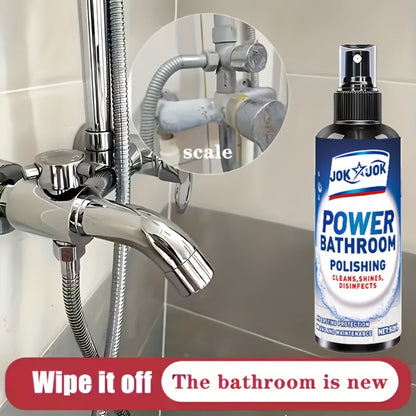 Glass Cleaner Spray Streak-Free Shine Removes Hard Water Stains Soap Scum Water Spots for Bath Time, Home Spa and Personal Care