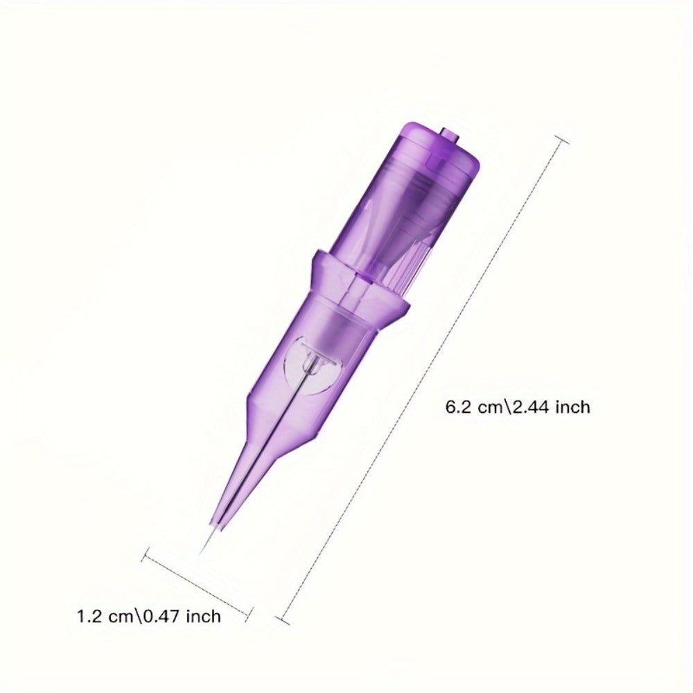 Disposable Tattoo Needles Mixed Size Sterilized RL RS M1 0.35mm, Safety Tattoo Needle Set for Tattoo Artists and Beginners