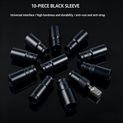 1/2 Inch Deep Impact Socket Set – Chrome Vanadium Steel for Tire Removal, Mechanical Repairs & Car Maintenance | Compatible with Electric
