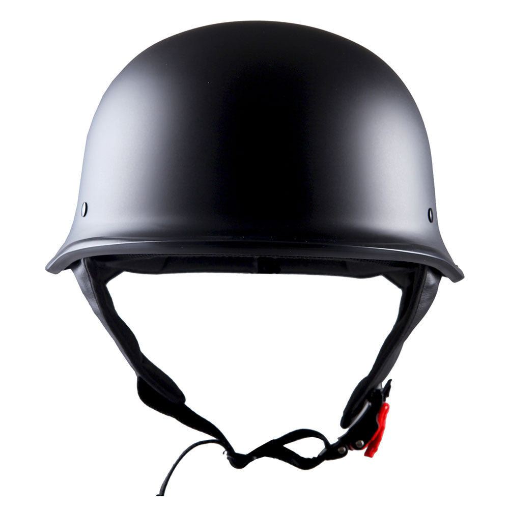 German Style Motorcycle Half Face Helmet – Novelty Skull & Carbon Fiber Design, UV Glossy Finish, Removable Washable Padding