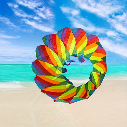 Rotating Lotus Tail Kite 3D Flower Basket Iridescent Kite for Kids Adults with the Listed Color, Size or Set Options for Everyday Use