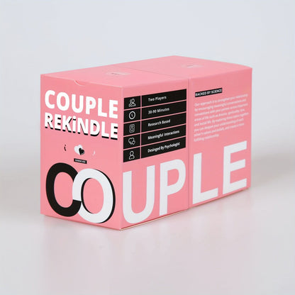 Couple Rekindle Conversation Card Game with 165 Cards, 10 Prompt Categories, Pink Box and Two-Person Play Format