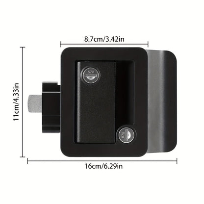 RV Door Lock Replacement – Travel Trailer Entry Door Lock with Deadbolt, Fits 2-3/4" x 3-3/4" Hole, 1-1/4" to 1-1/2" Door Thickness